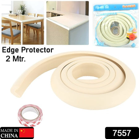 7557 Corner Proofing Edge Protector Safe Corner Cushion For Table Baby Safety Bumper Guardfurniture Bed Soft Rubber Corner Protectors For Kids (2 Mtr)