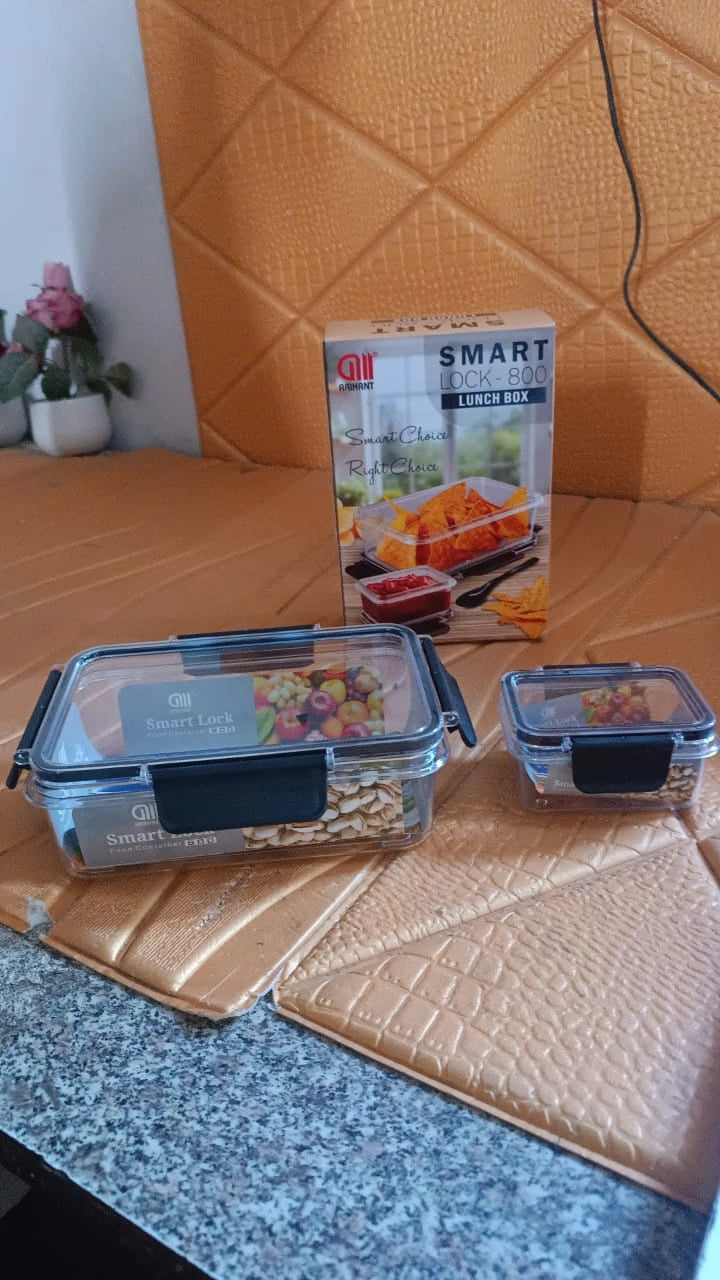 Plastic Storage Containers (2 Pcs)