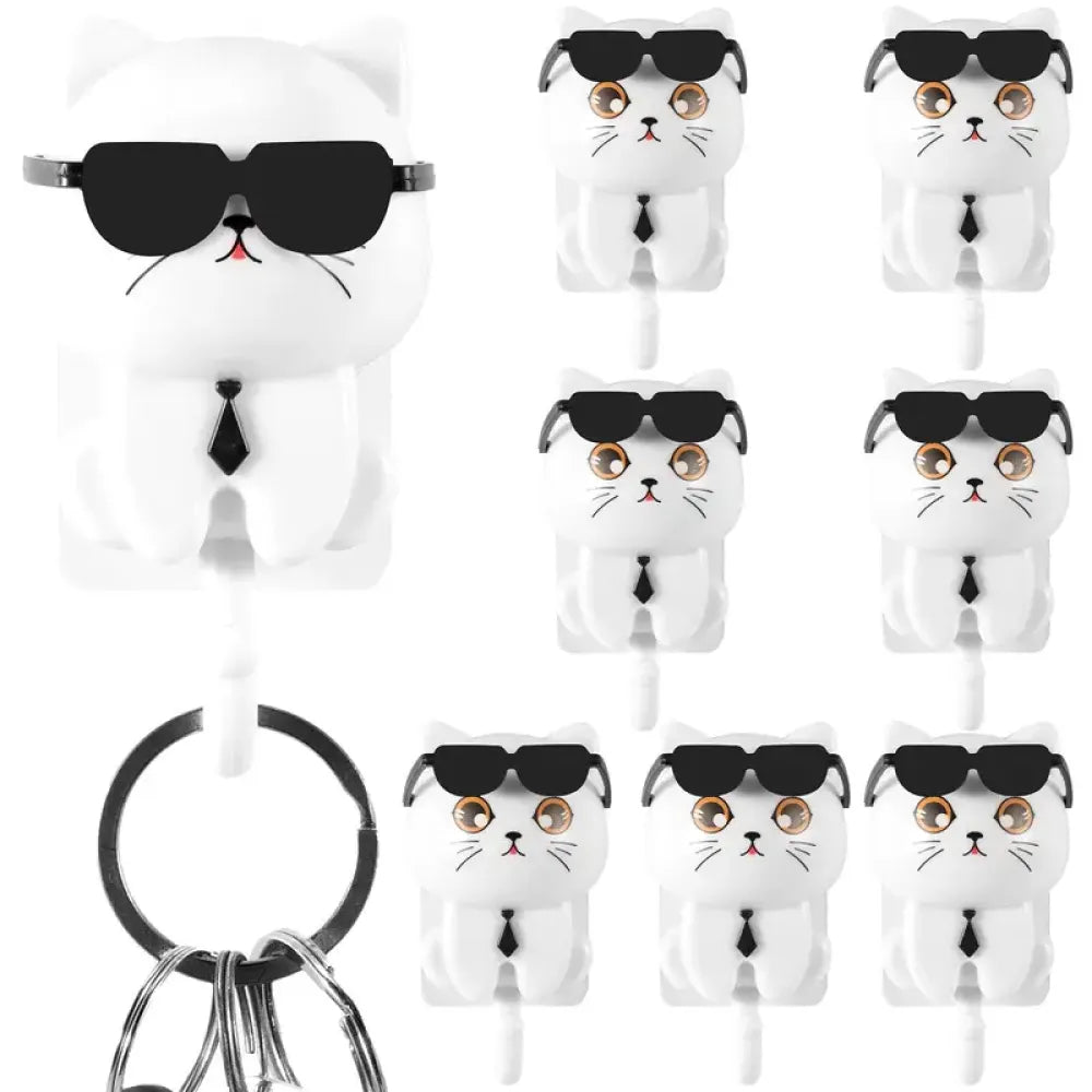 Adhesive cat key holder - home improvement