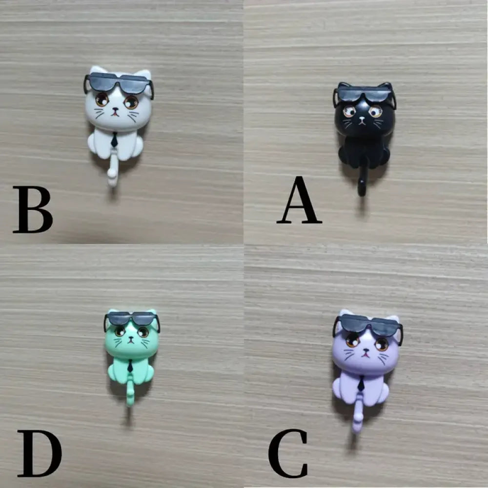 Adhesive cat key holder - home improvement