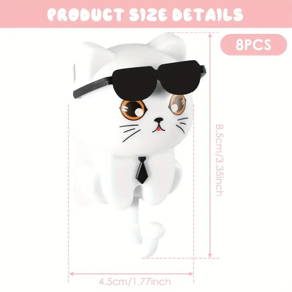 Adhesive cat key holder - home improvement