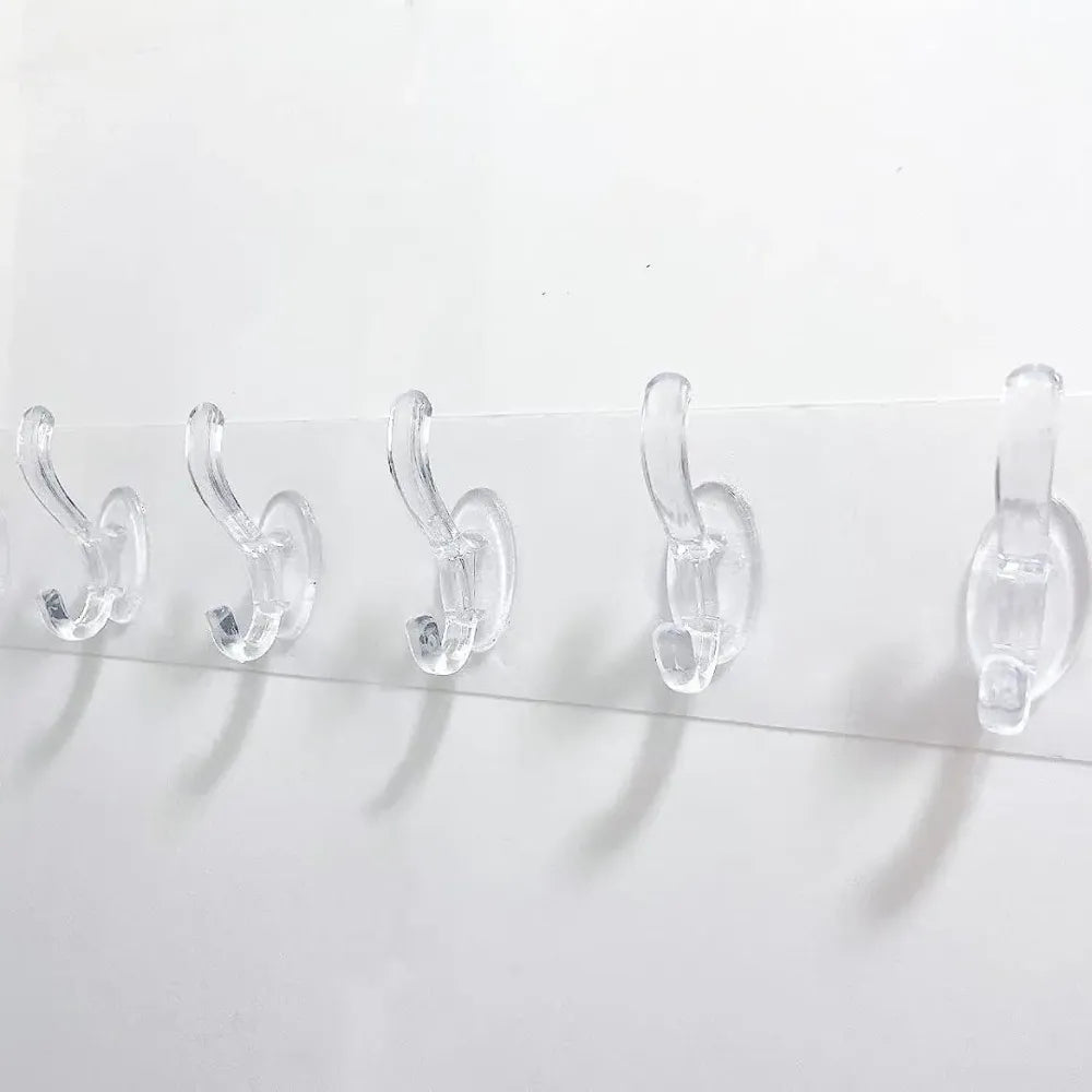 Adhesive wall hook rack – 6 hooks