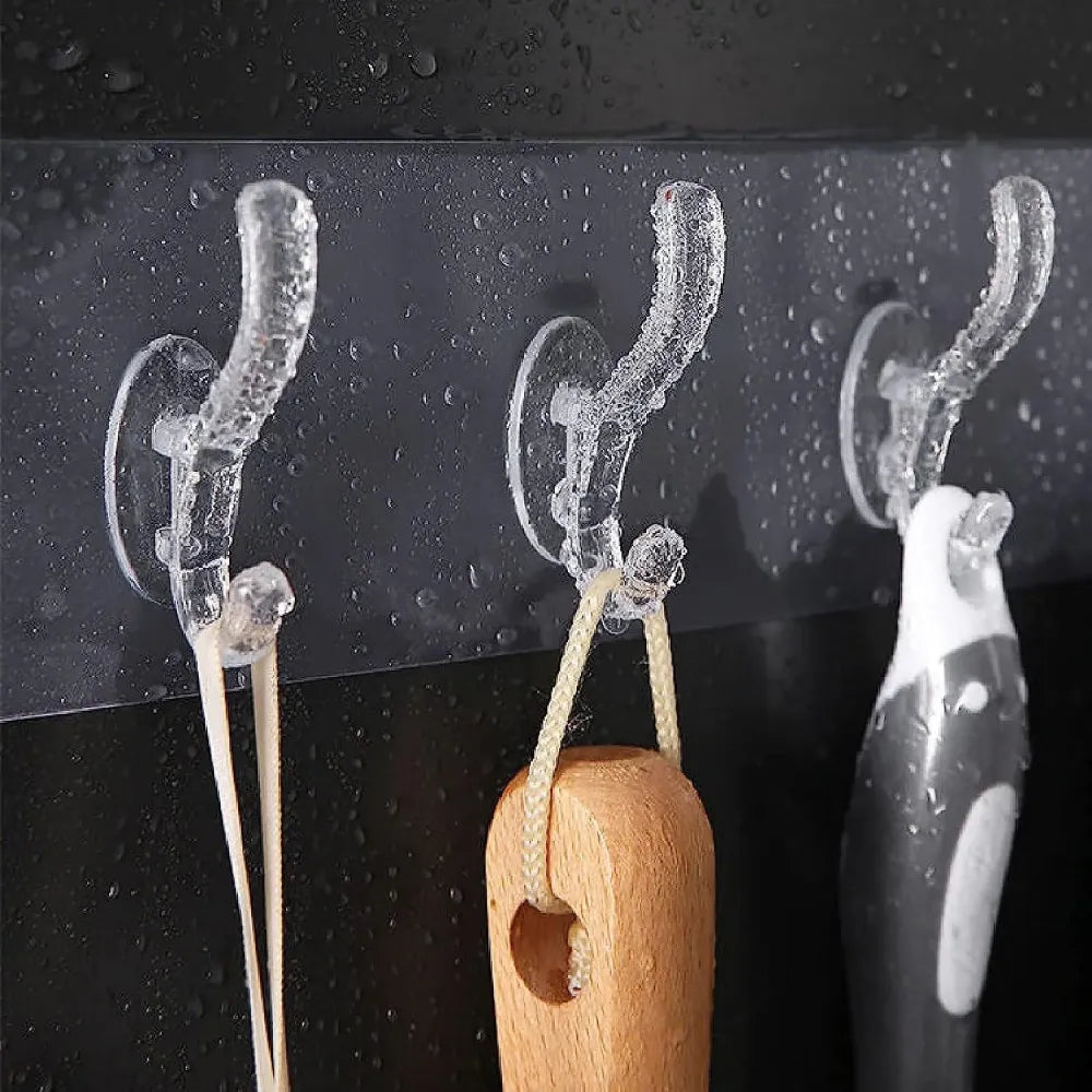 Adhesive wall hook rack – 6 hooks