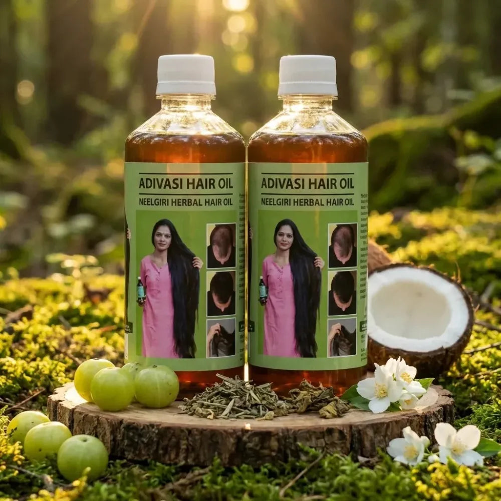 Adivasi neelgiri herbal hair oil 125ml each