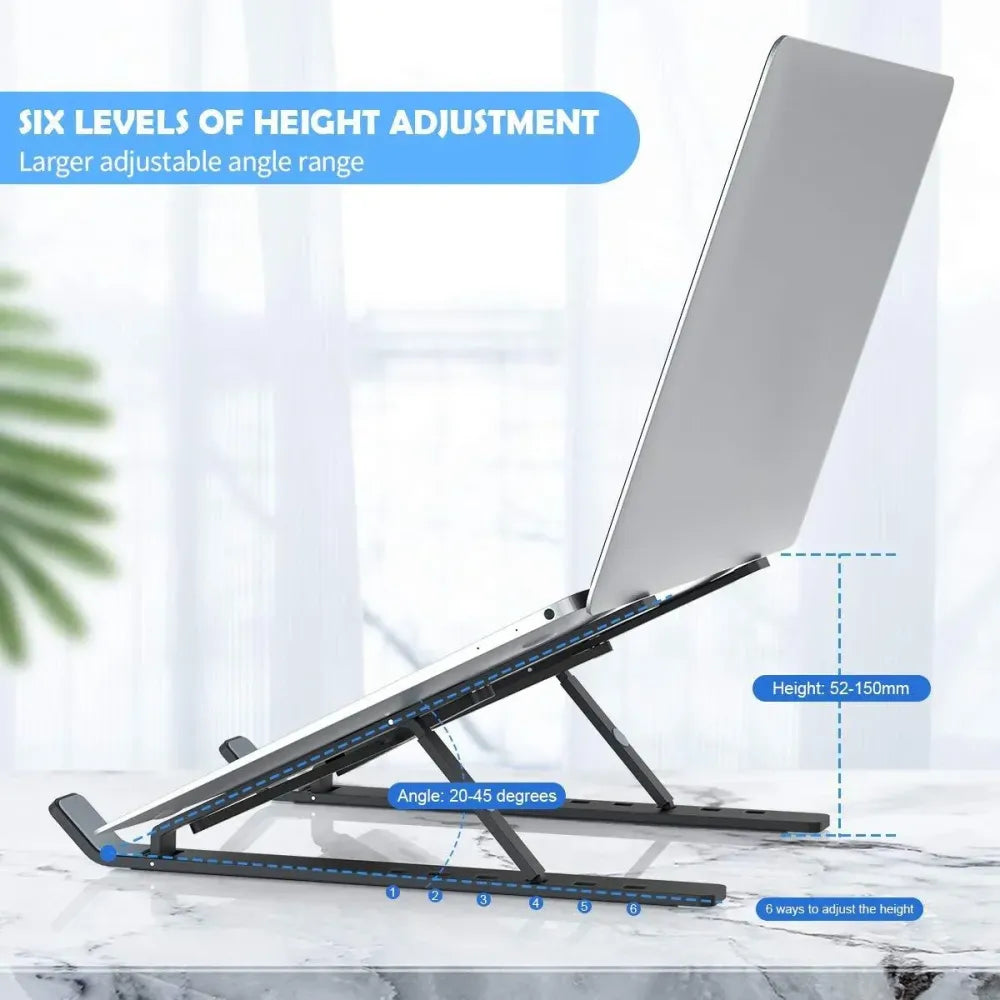 Adjustable ergonomic laptop stand - office