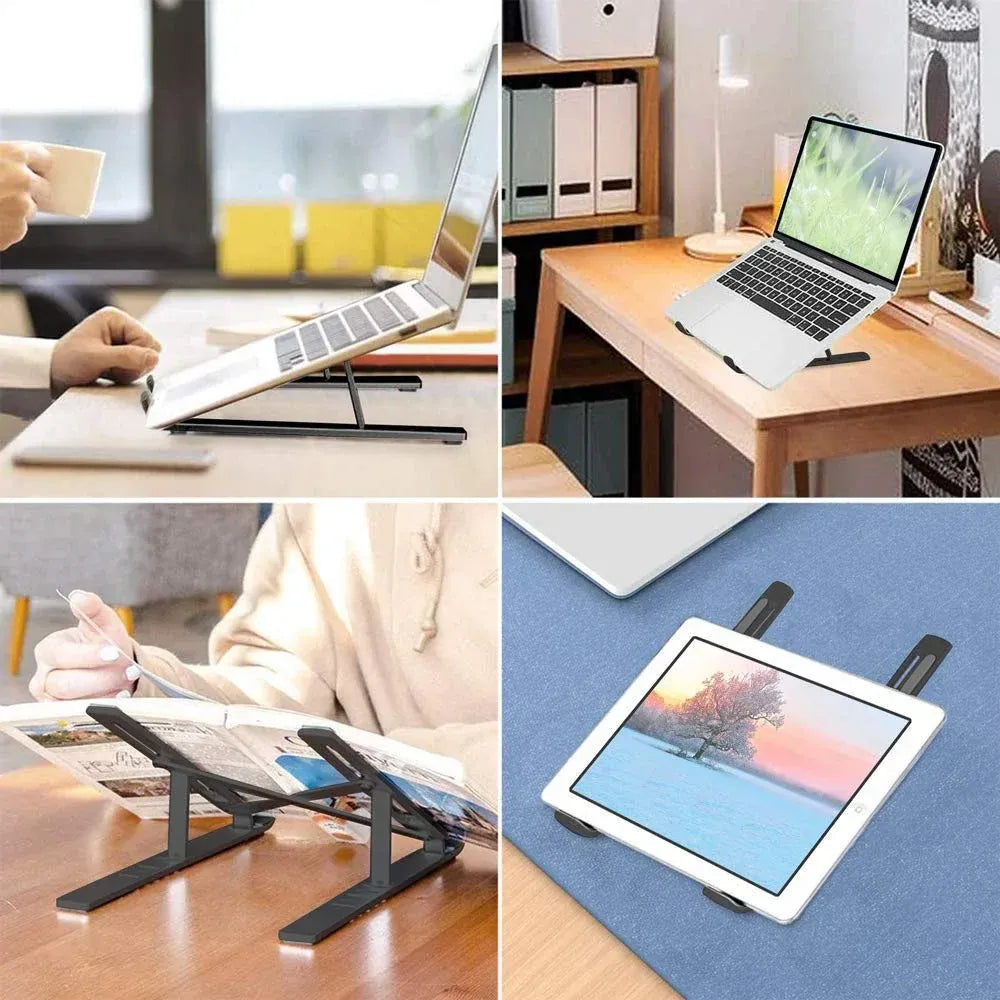 Adjustable ergonomic laptop stand - office