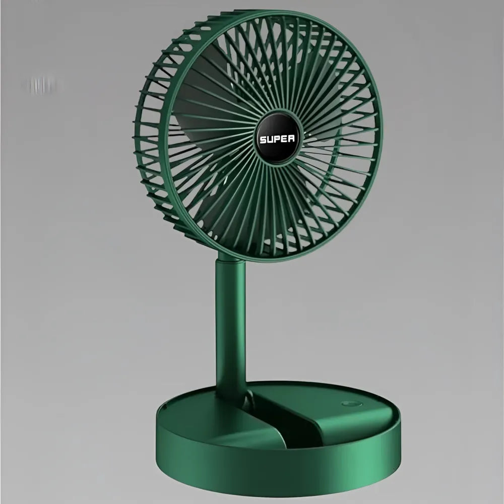 Adjustable height telescopic rechargeable standing fan pedestal
