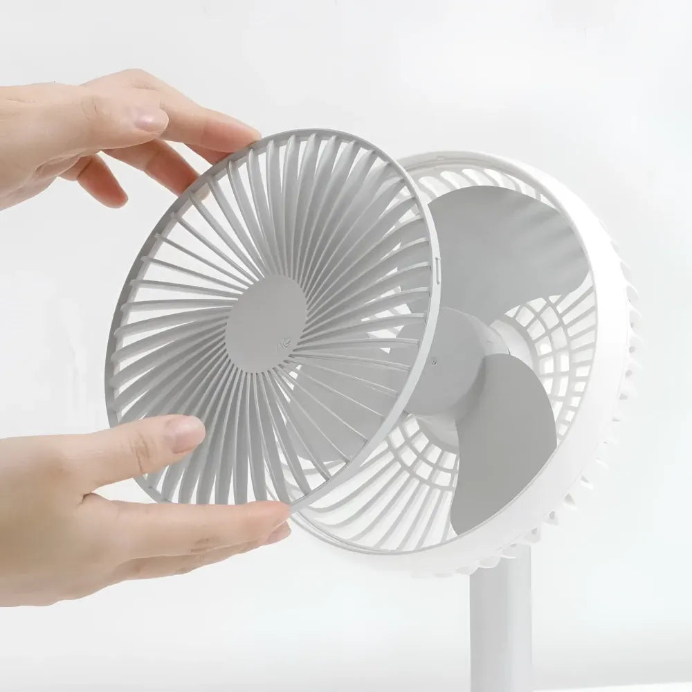 Adjustable height telescopic rechargeable standing fan pedestal