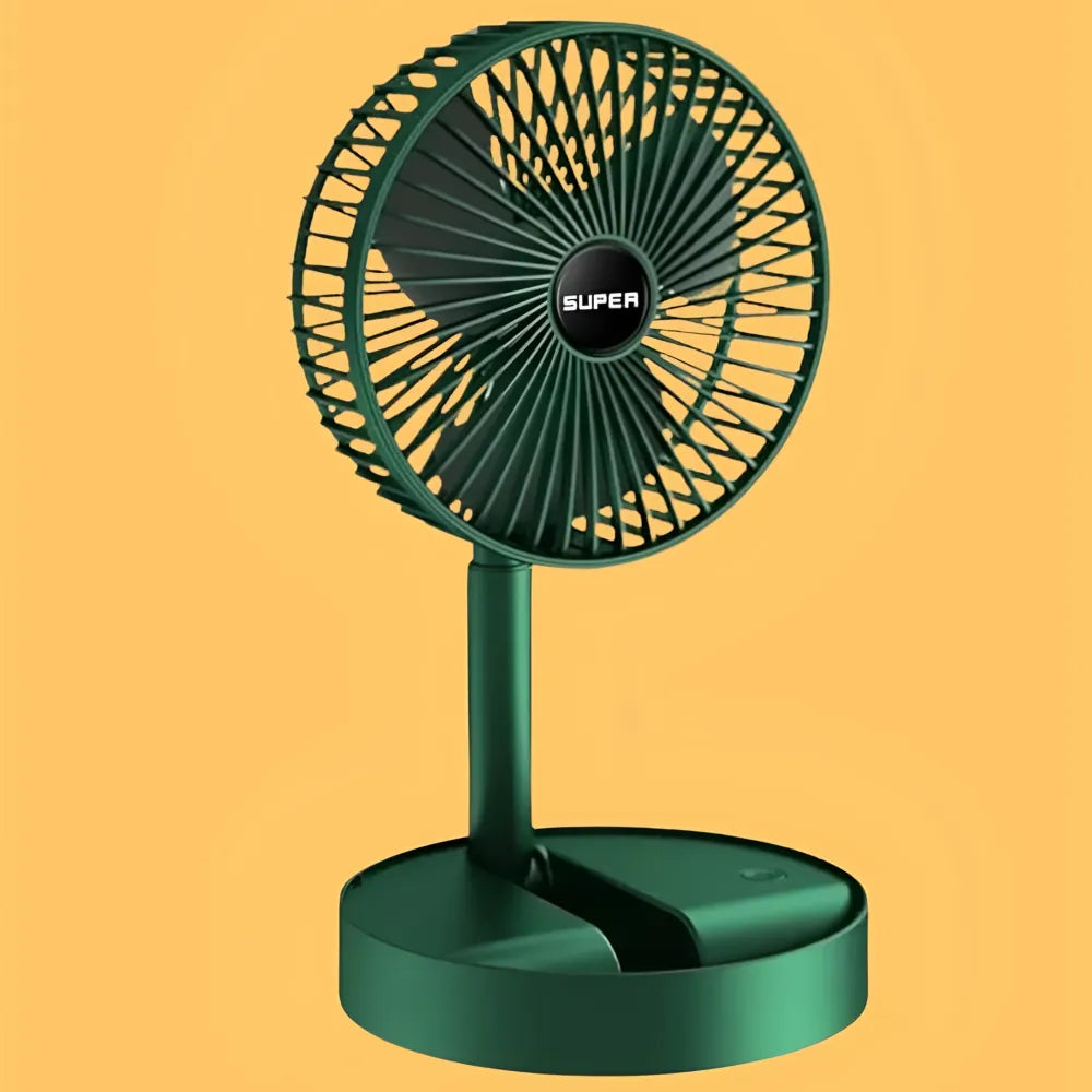 Adjustable height telescopic rechargeable standing fan pedestal