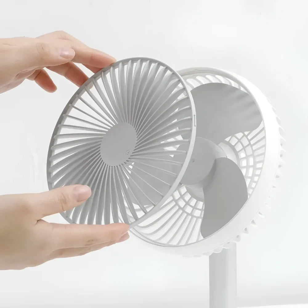 Adjustable height telescopic rechargeable standing fan pedestal