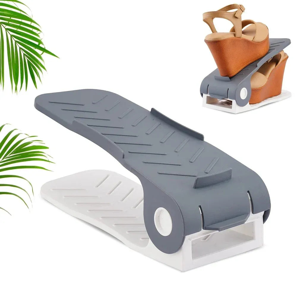 Adjustable plastic shoe organizer - home improvement
