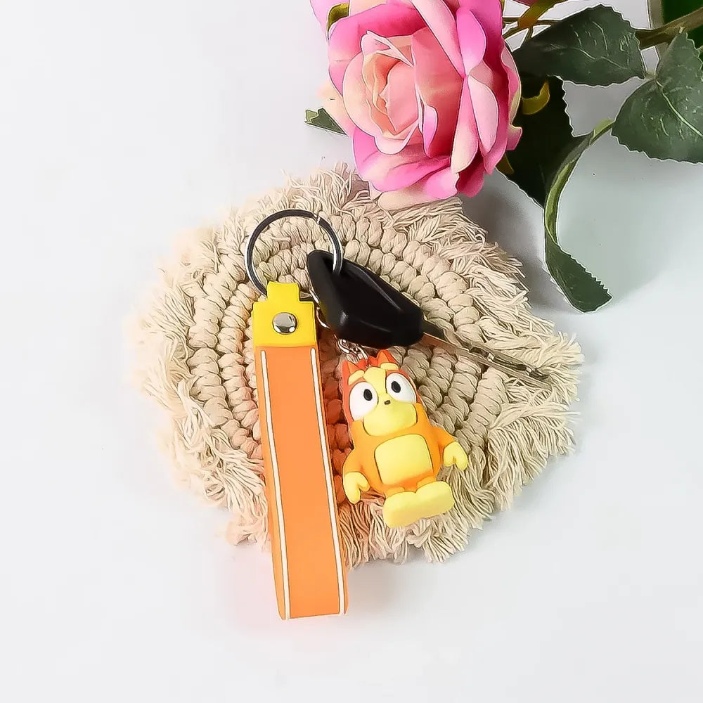 Adorable cartoon character keychain - travel