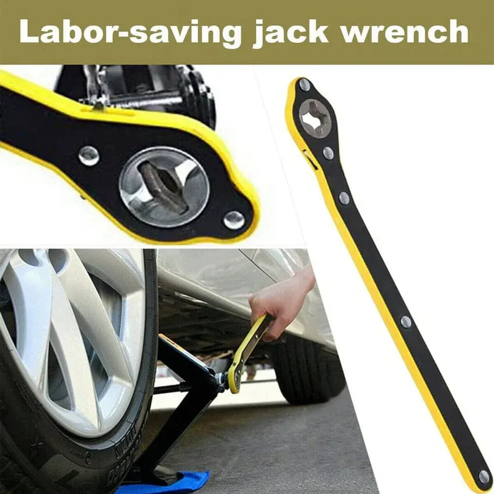 Advance car jack wrench tool