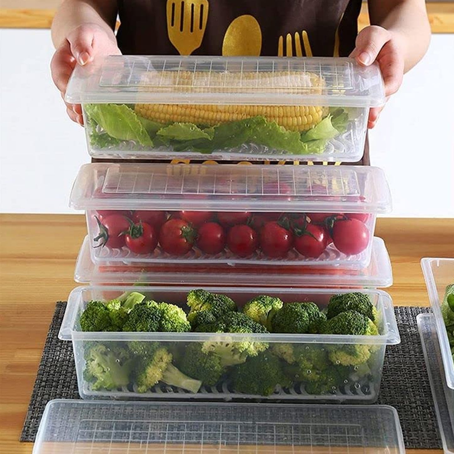 6-Pack Fridge Storage Boxes