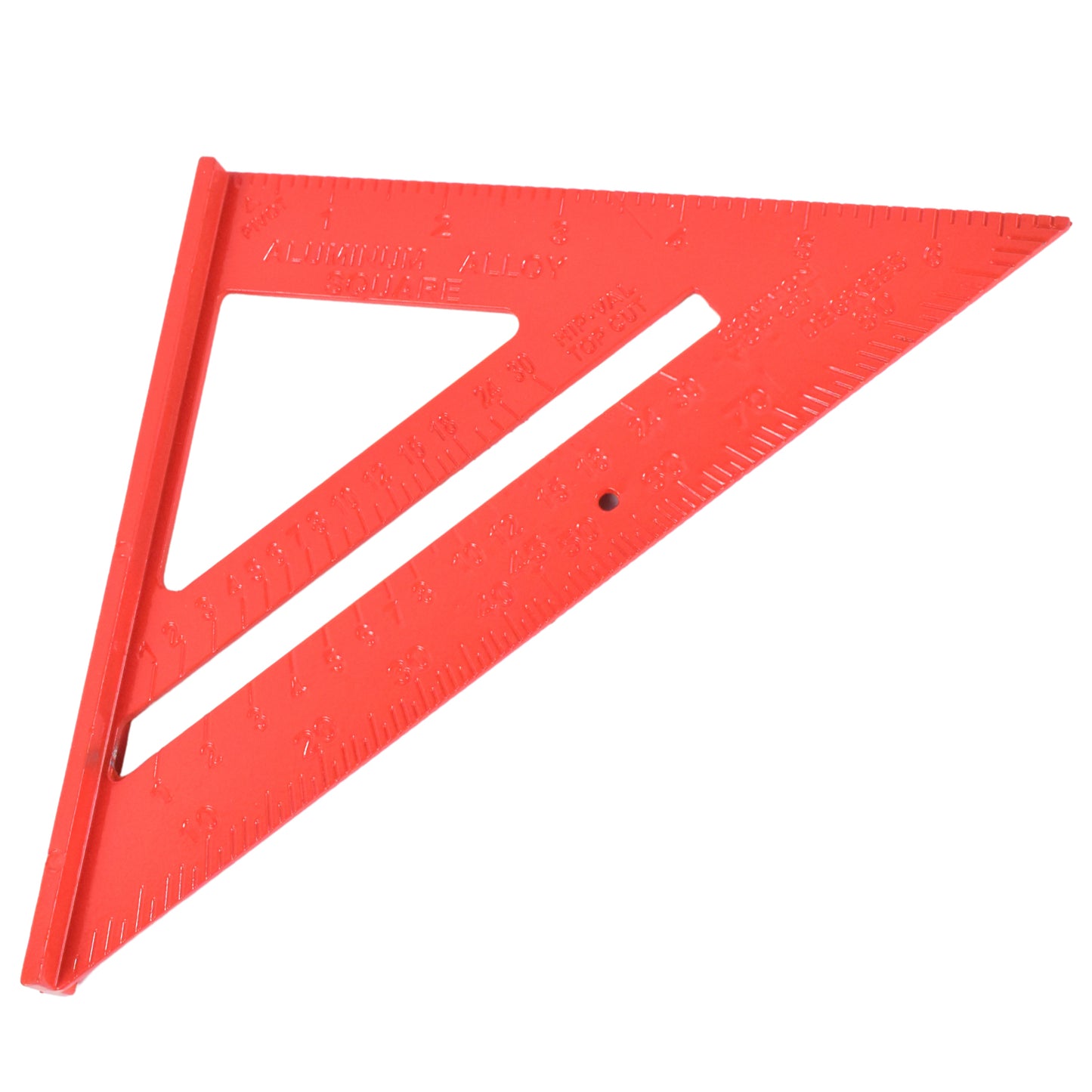 Double Side Scale Triangle Ruler Measurement Hand Tool (1 Pc Red)