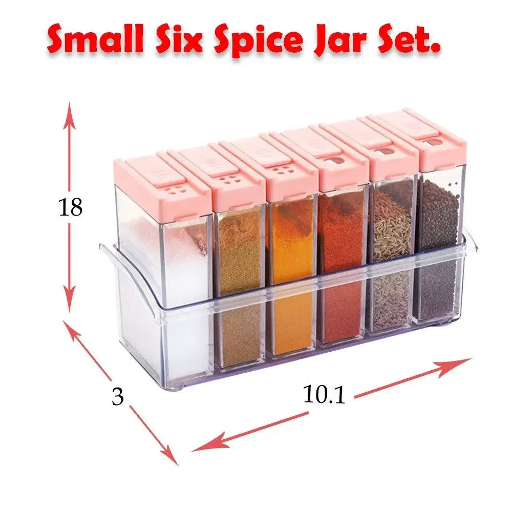 Airtight plastic spice jars - home & kitchen