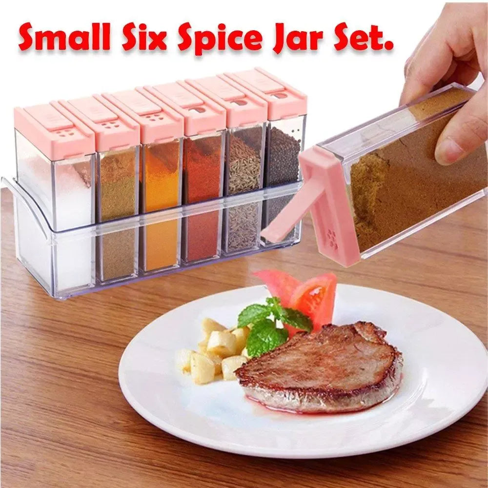 Airtight plastic spice jars - home & kitchen