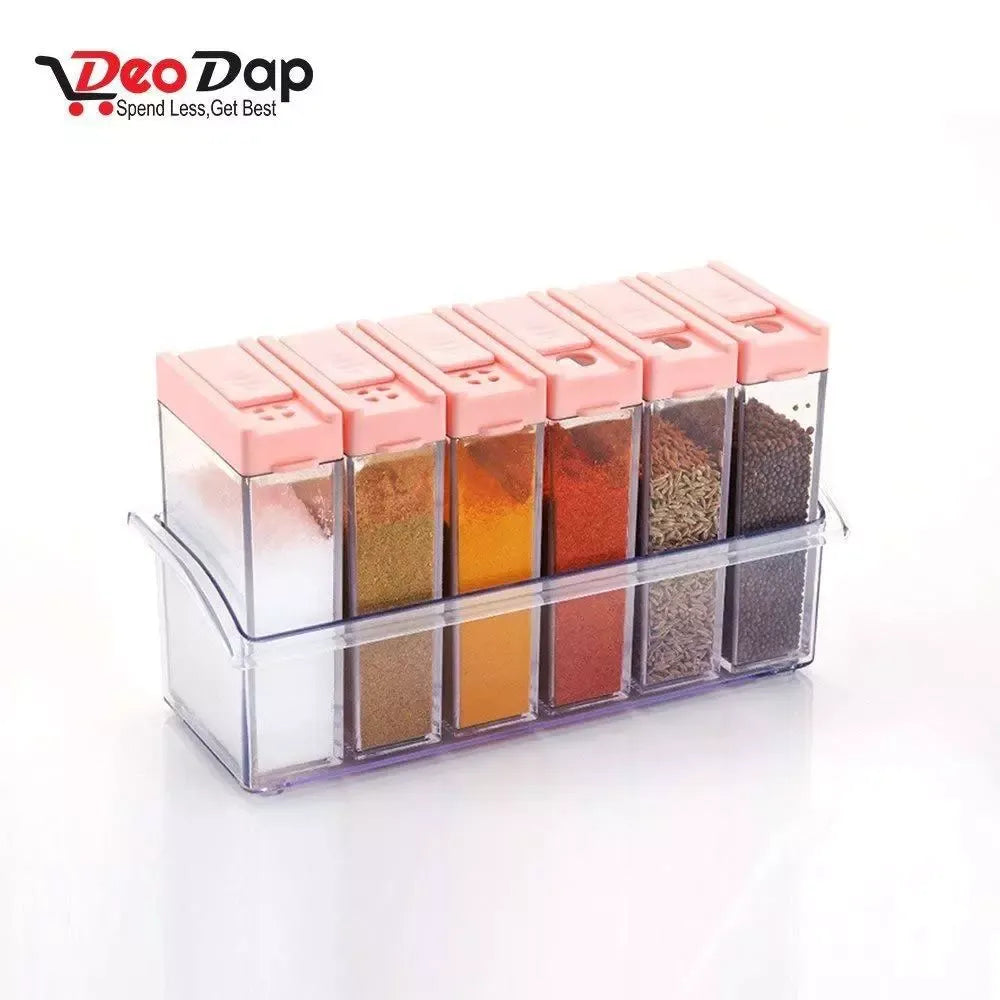 Airtight plastic spice jars - home & kitchen
