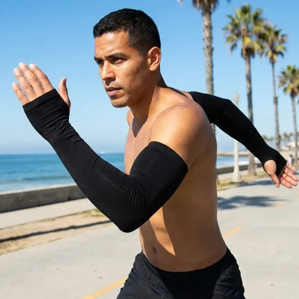 All-weather sports arm sleeves - travel