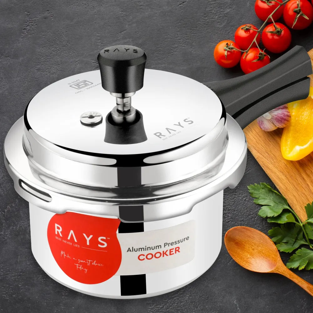 Aluminium aura pressure cooker - home & kitchen