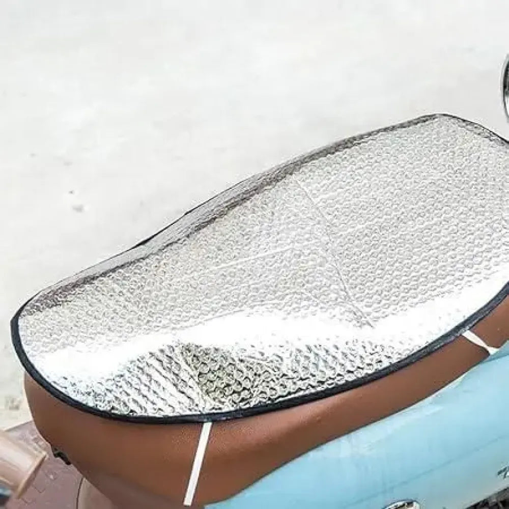 Aluminum foil bike seat cover