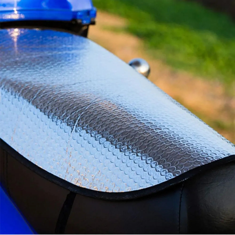 Aluminum foil bike seat cover