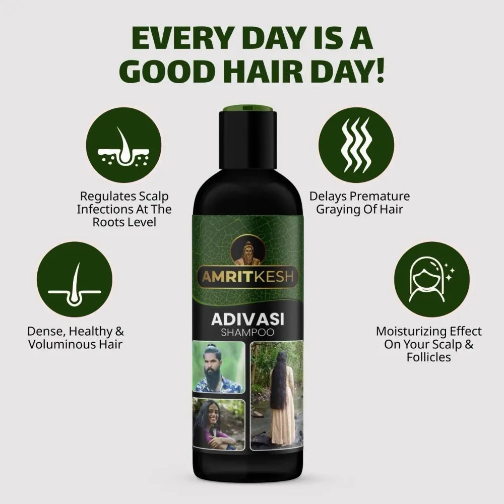 Amritkesh adivasi shampoo – 100ml (pack of 2)