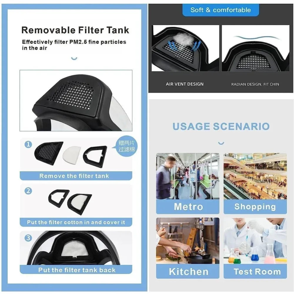 Anti-fog full face shield - car and bike accessories