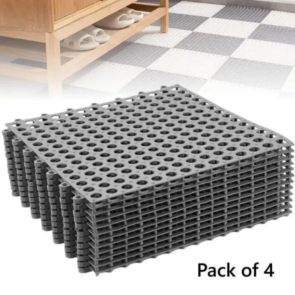 Anti slip bathroom tile mat – pack of 4