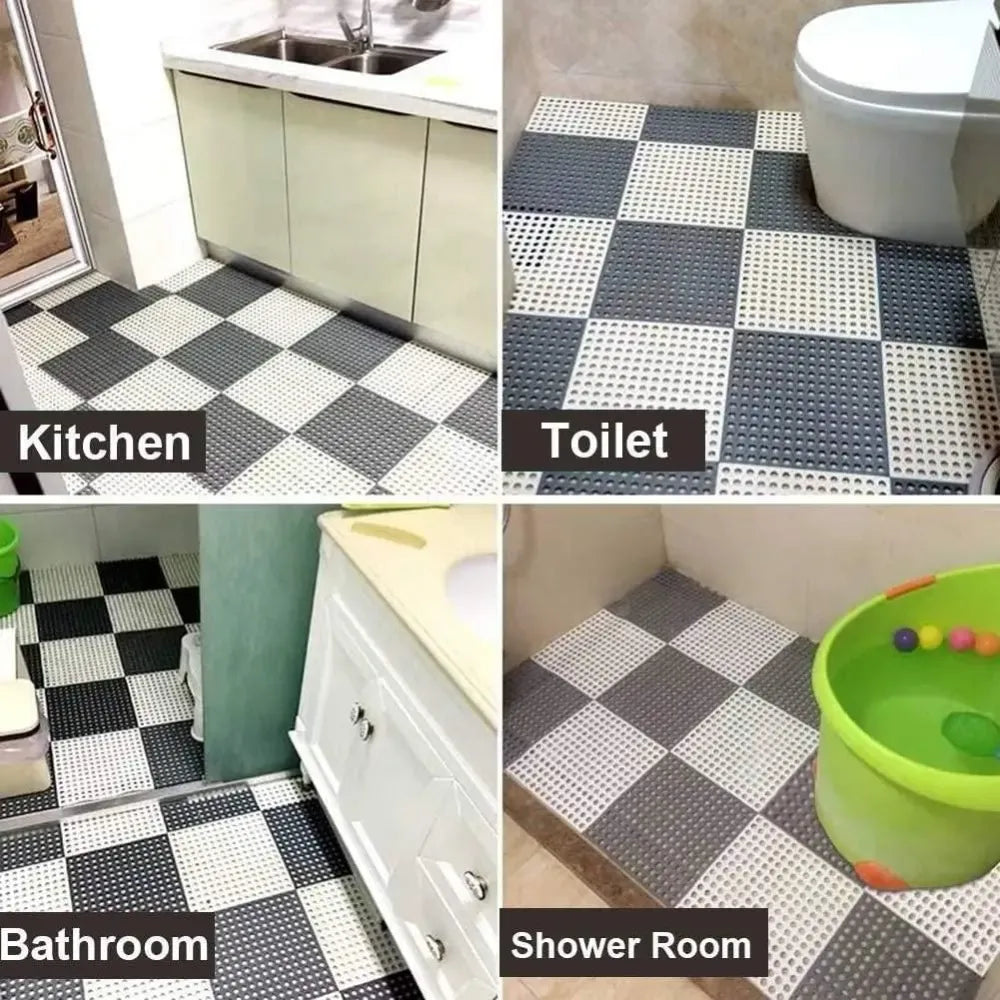 Anti slip bathroom tile mat – pack of 4