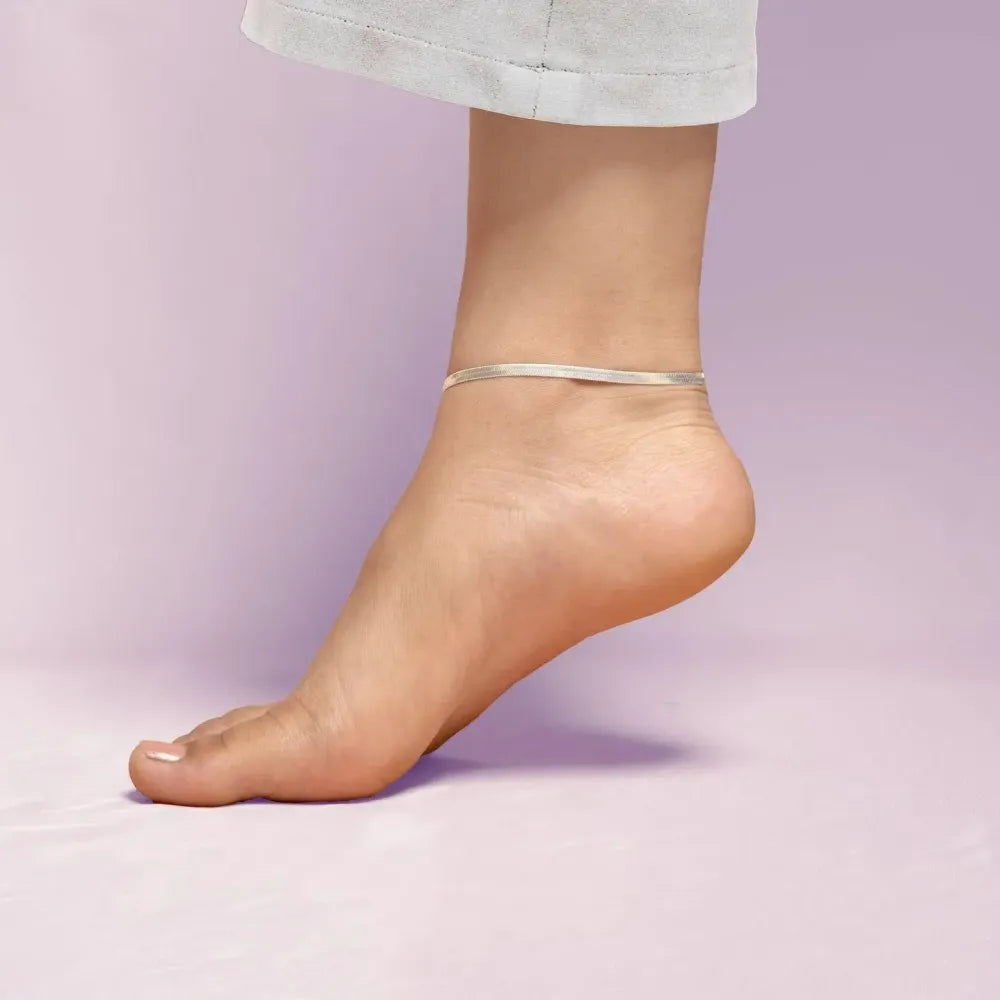 Anti tarnish snake anklet
