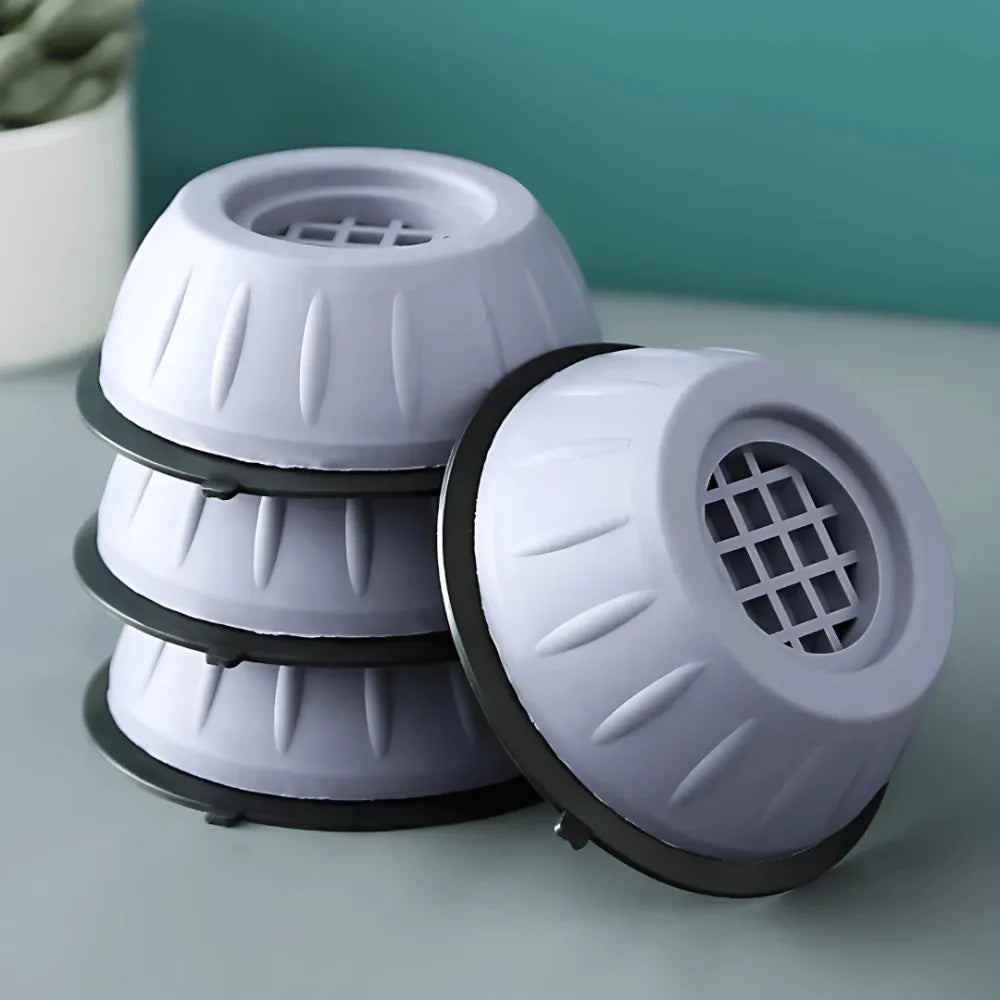 Stack of gray anti-vibration pads.