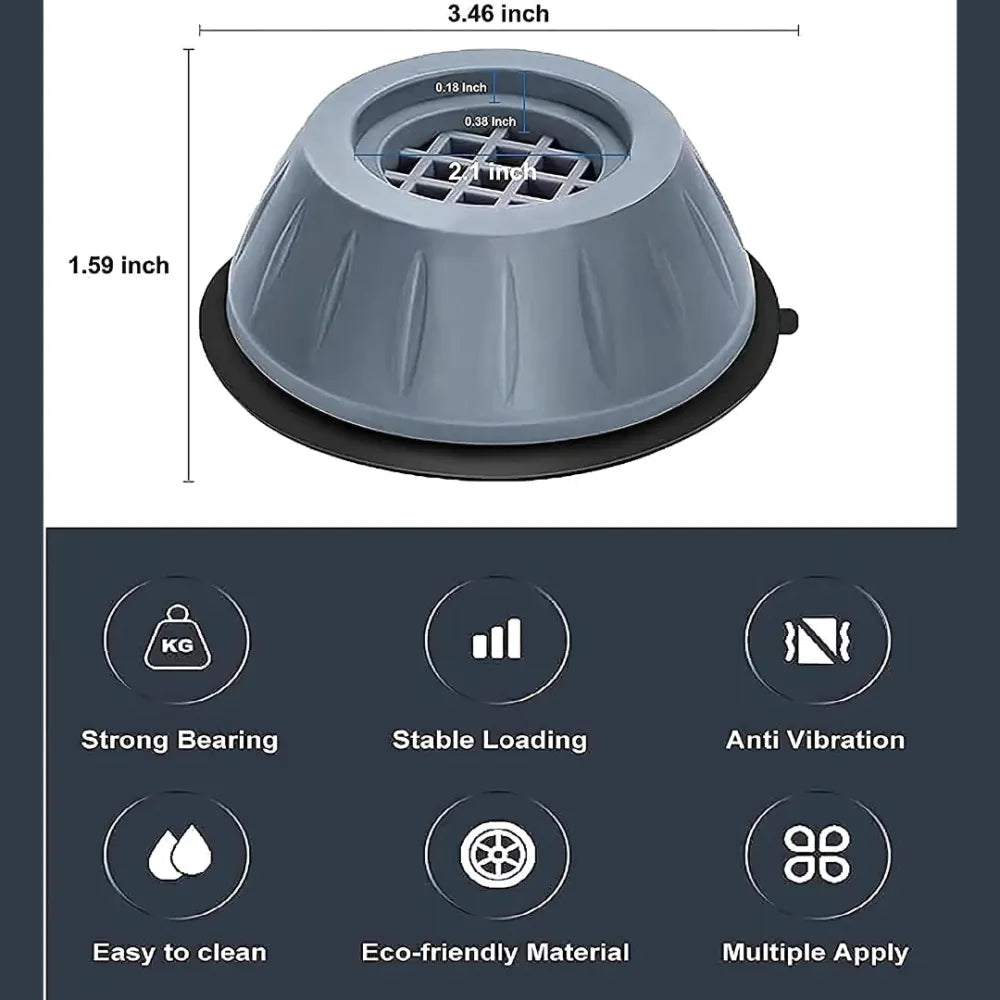 Anti-vibration washing machine foot pad.