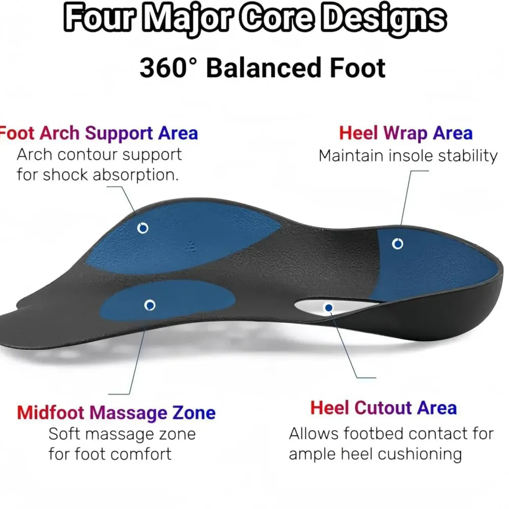 Arch support silicone insoles