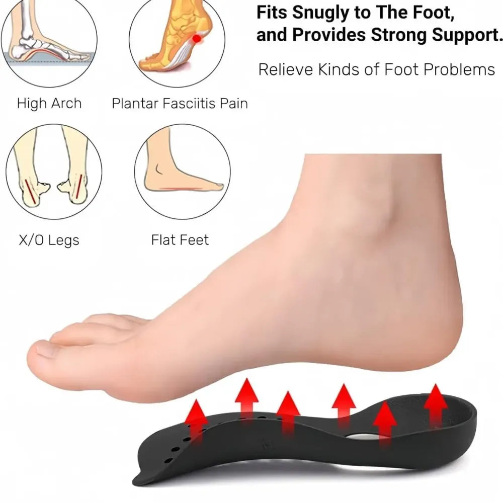Arch support silicone insoles