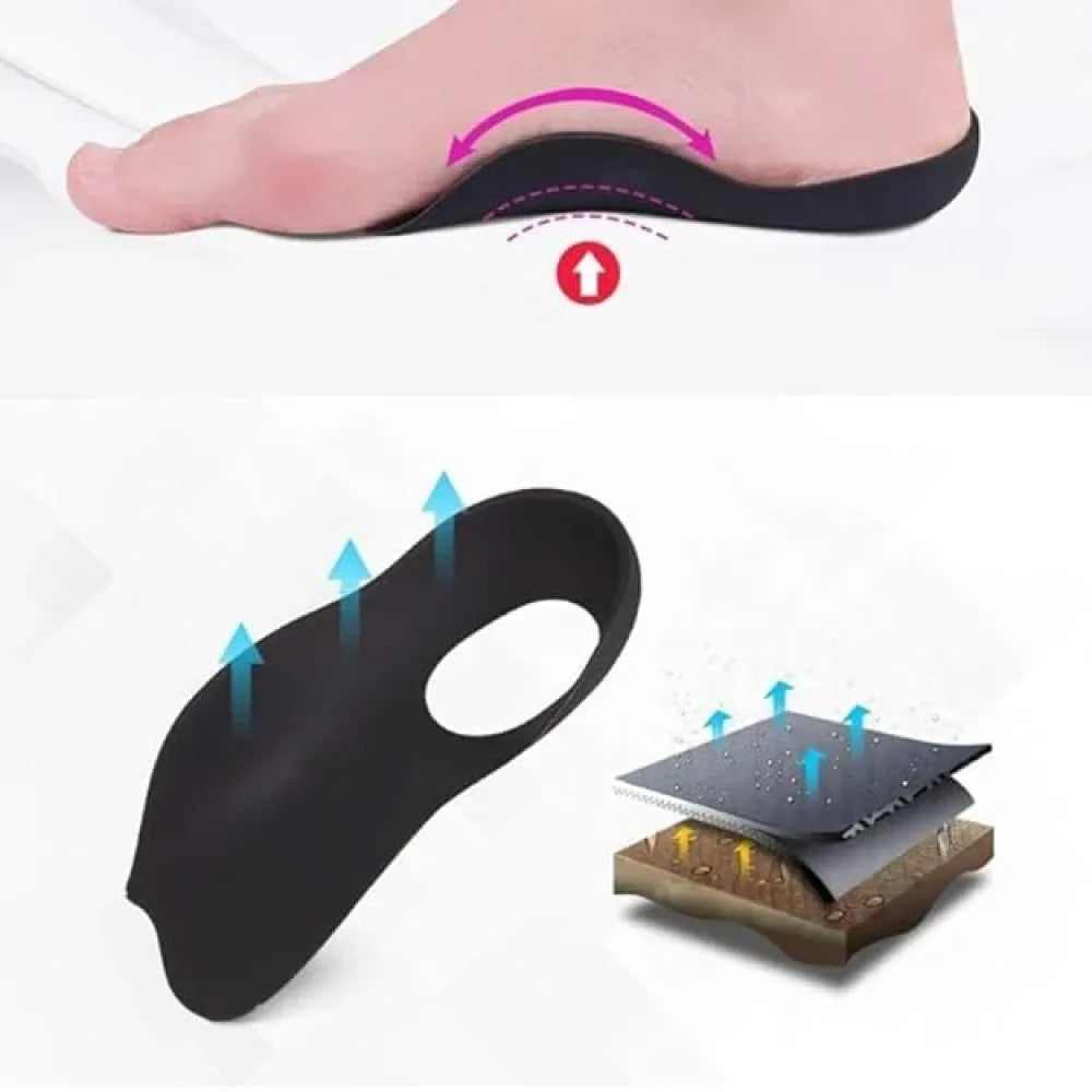 Arch support silicone insoles