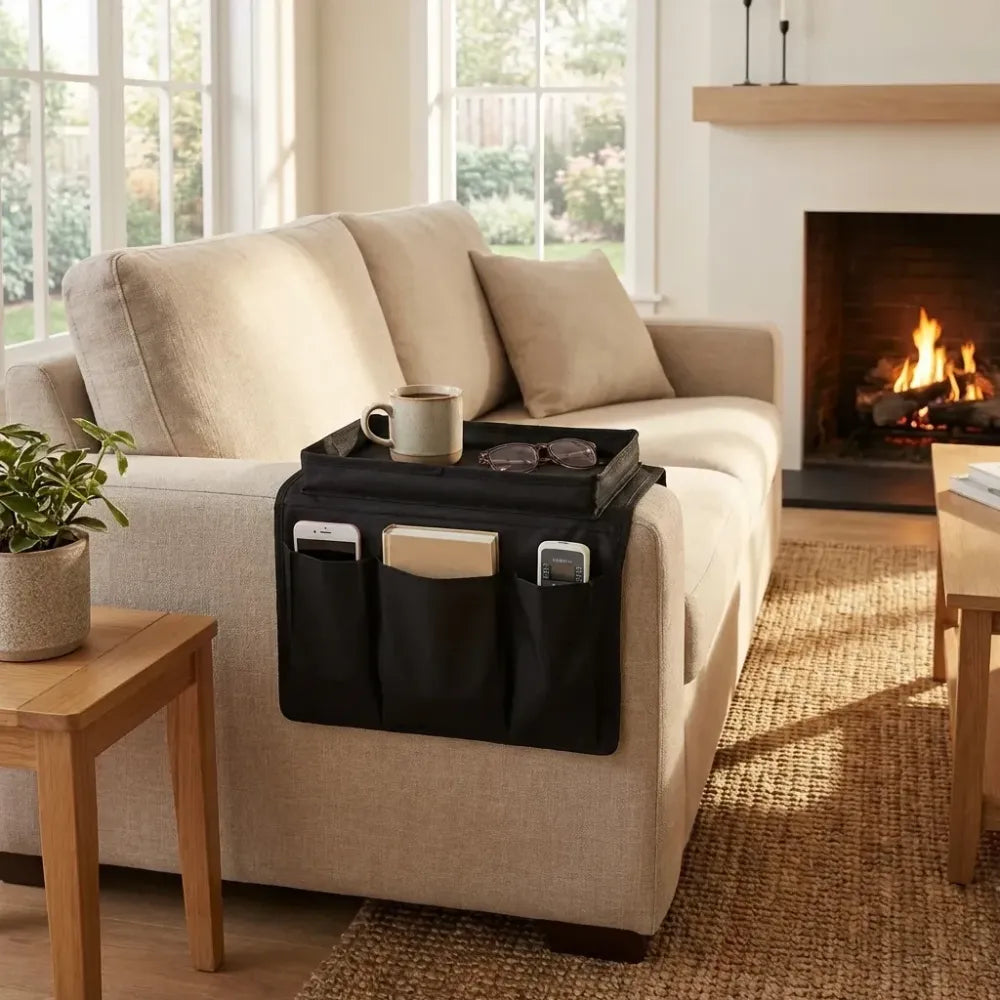 Armrest hanging storage organizer - home improvement