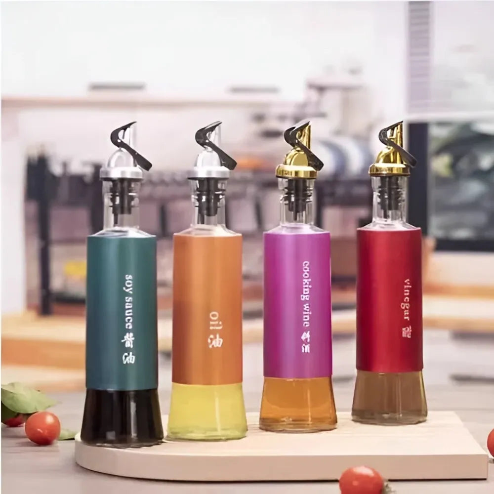 Automatic oil dispenser bottle