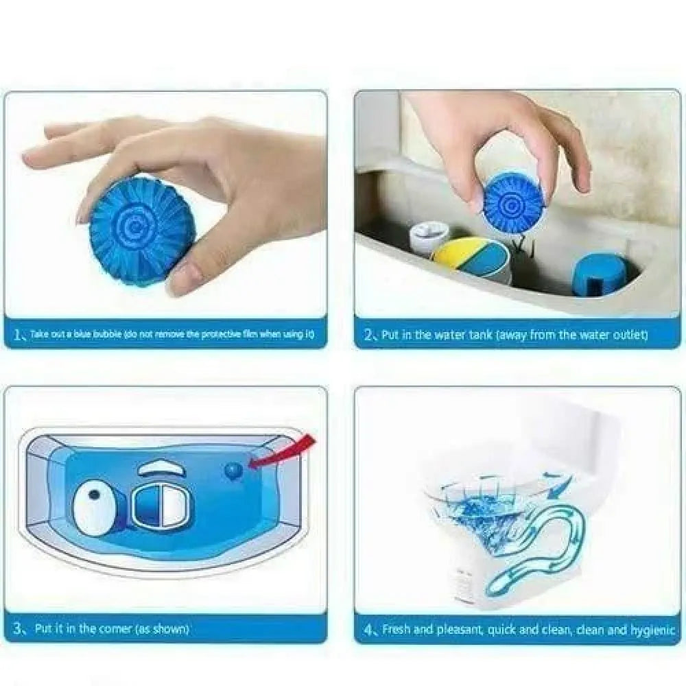 Automatic toilet cleaning tablets