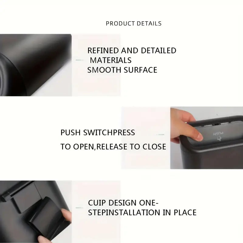 Leak-Proof Car Trash Can