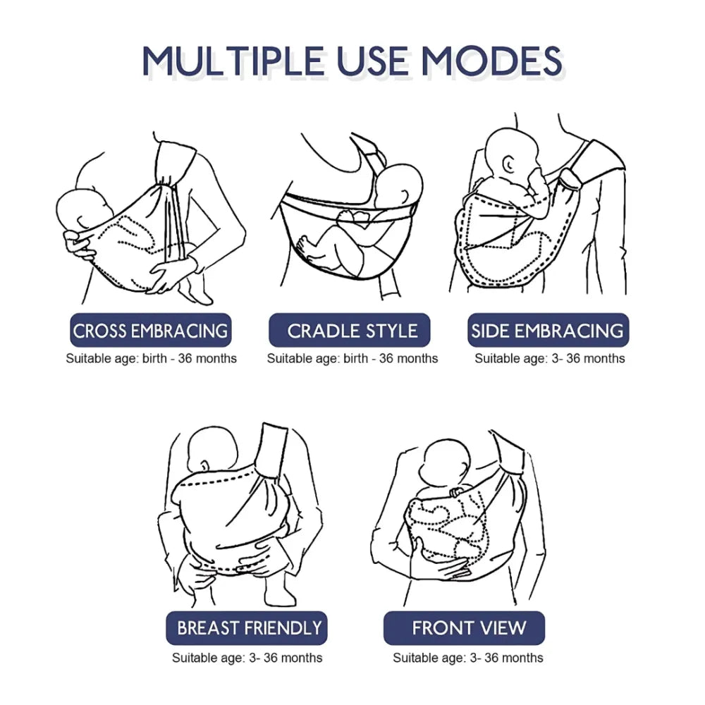 Baby carrier newborn to toddler