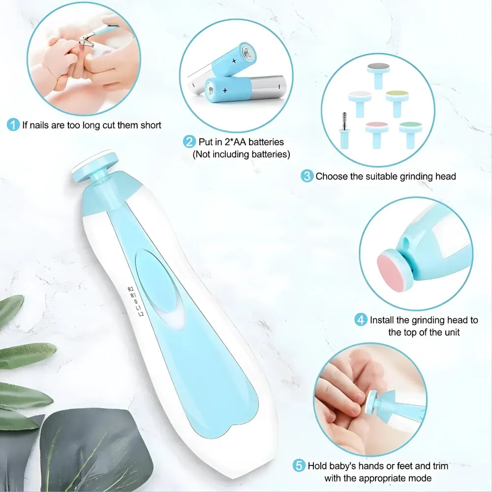 Baby nail clippers with light