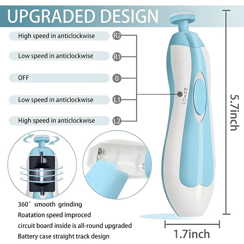 Baby nail clippers with light