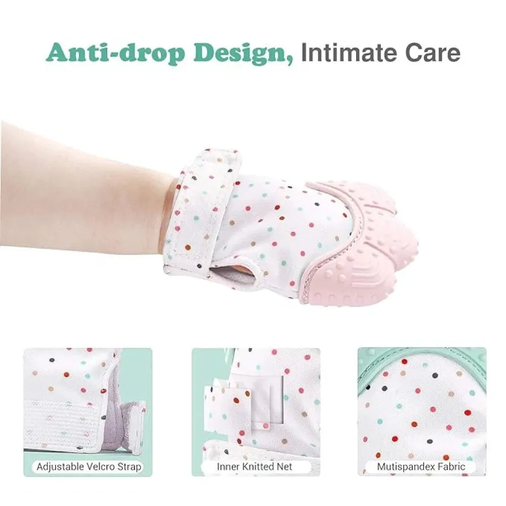 Baby teething glove – silicone teether mitten
