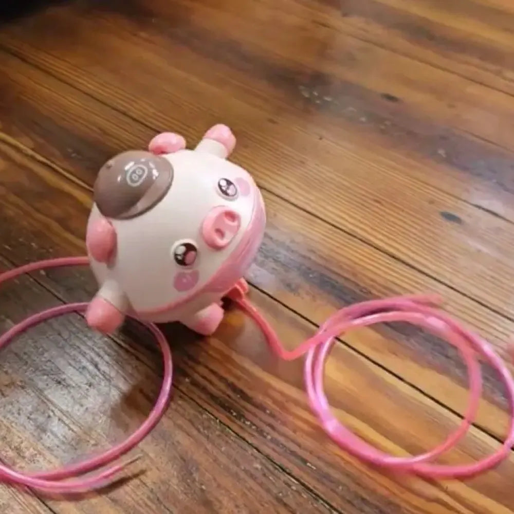 Balancing pig tightrope toy - potential heroes