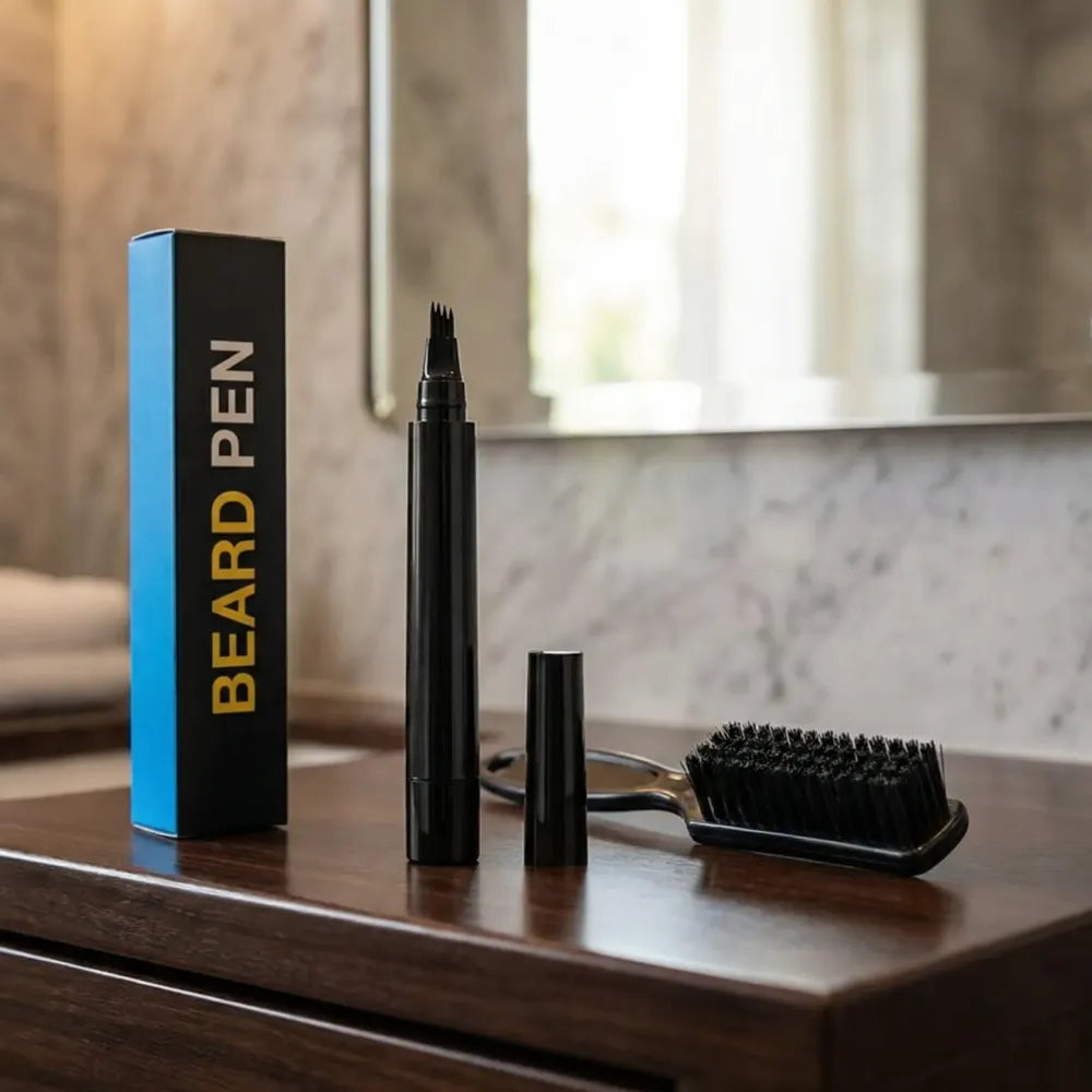Beard filler pen with brush – pack of 1