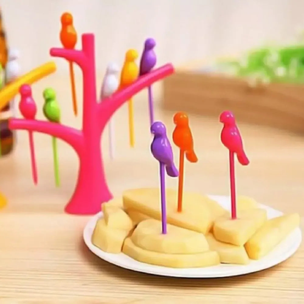 Bird shape fruit forks - home & kitchen