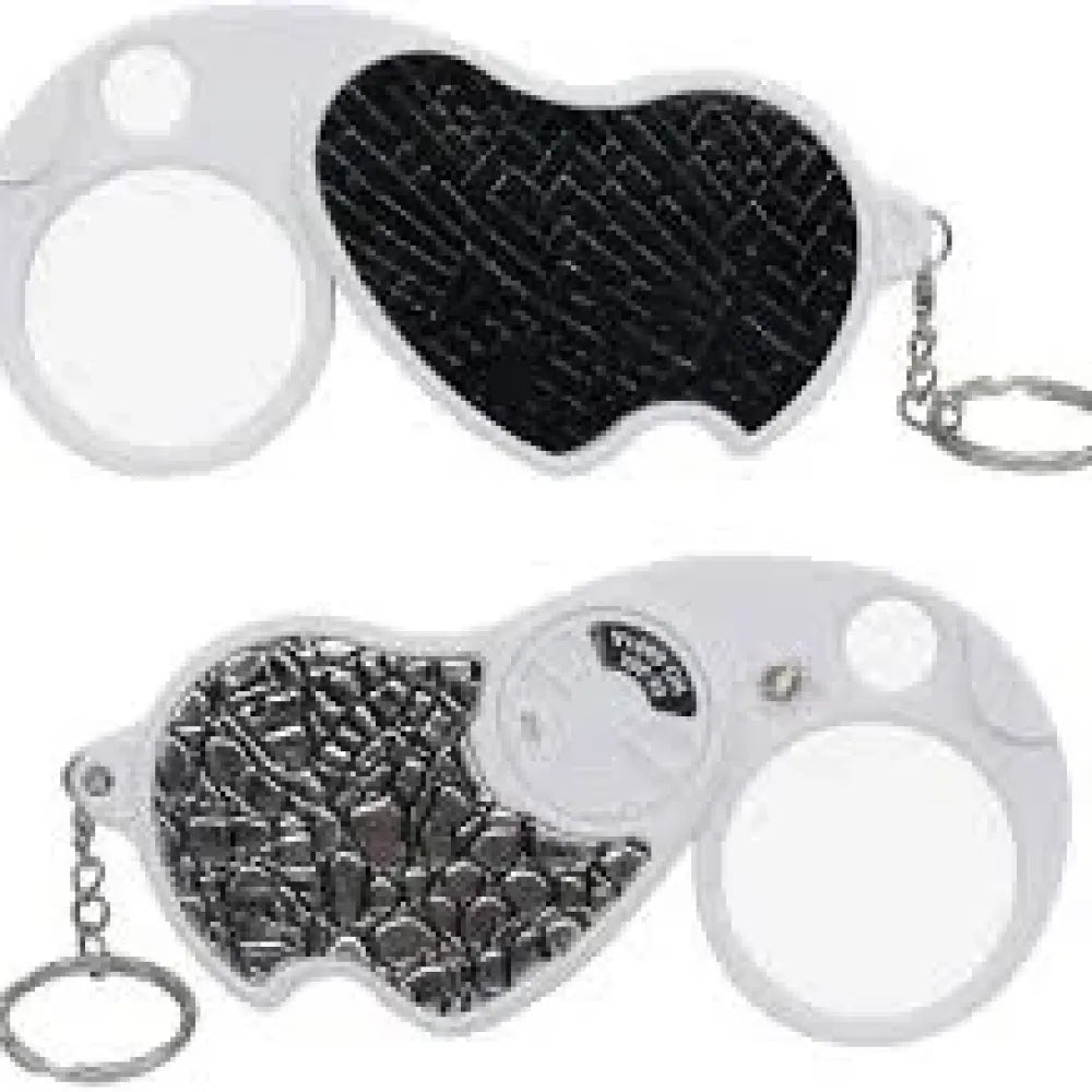 Bright led folding magnifier - office