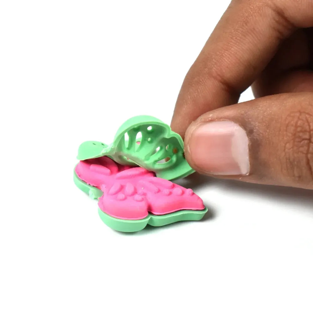 Butterfly-shaped kids eraser - office