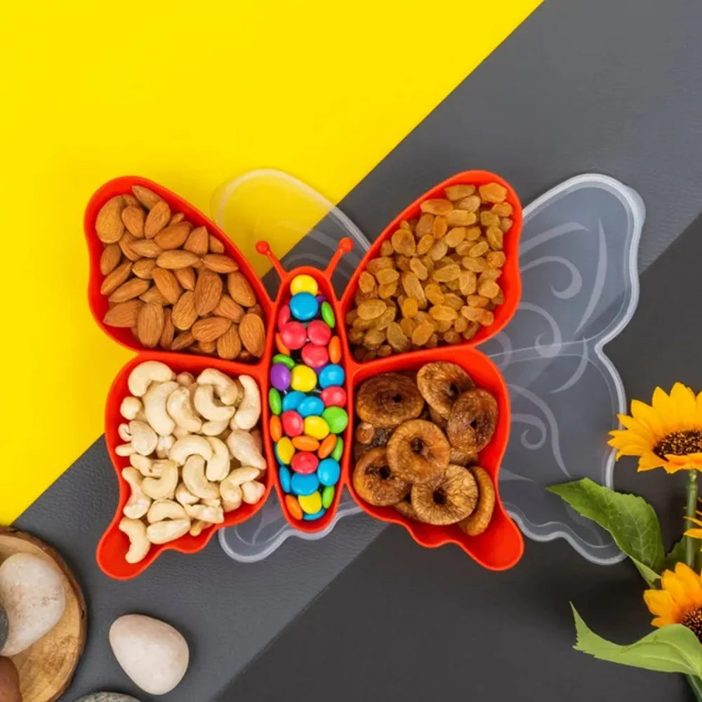 Butterfly snack serving tray - home & kitchen